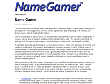 Tablet Screenshot of namegamer.com